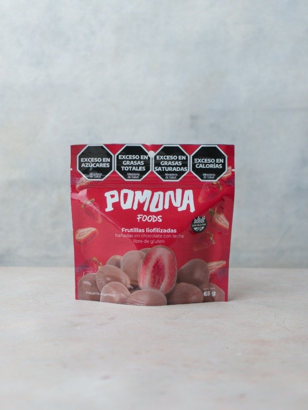Producto - Frutilla Liofilizada Bañada en Chocolate con Leche x 65g