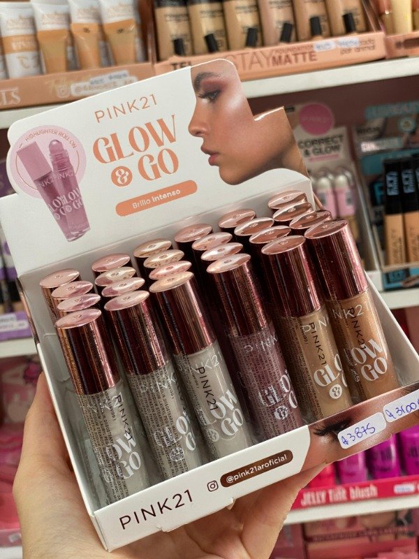 Producto - Iluminador Líquido Glow Go Roll On Pink 21