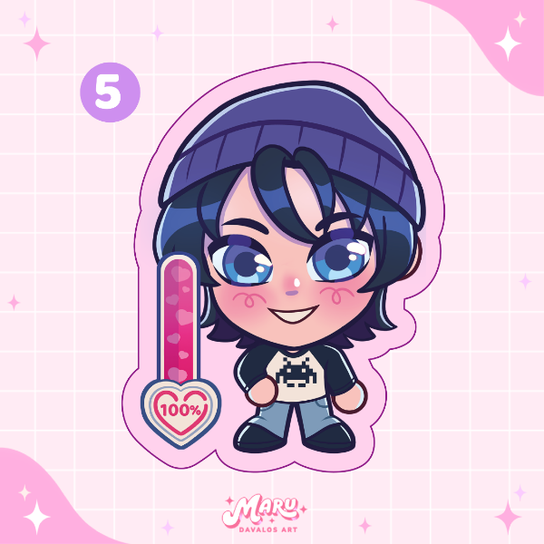 Producto - Corazon de Melon - Stickers - 3