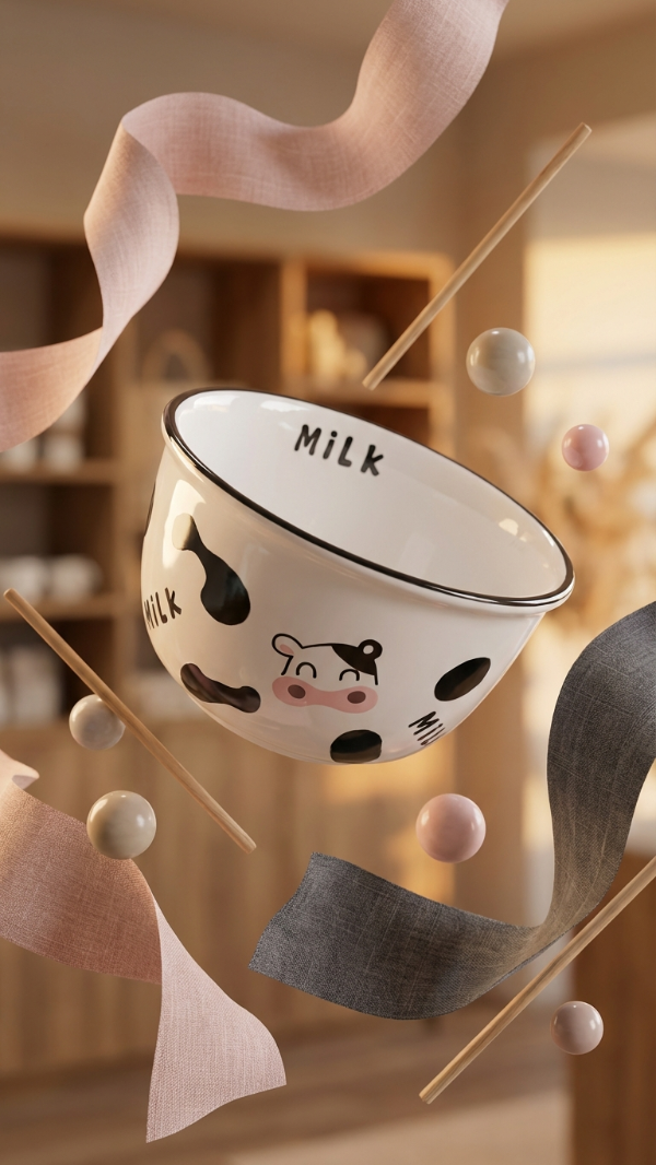 Producto - COMPOTERA  PORCELANA  VAQUITA