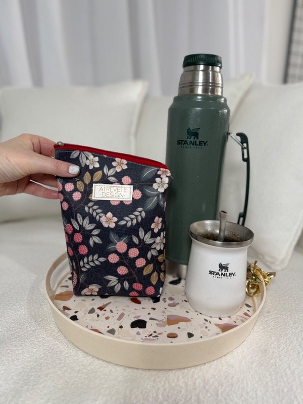 Producto - Yerbero xl - Florcitas azul marino