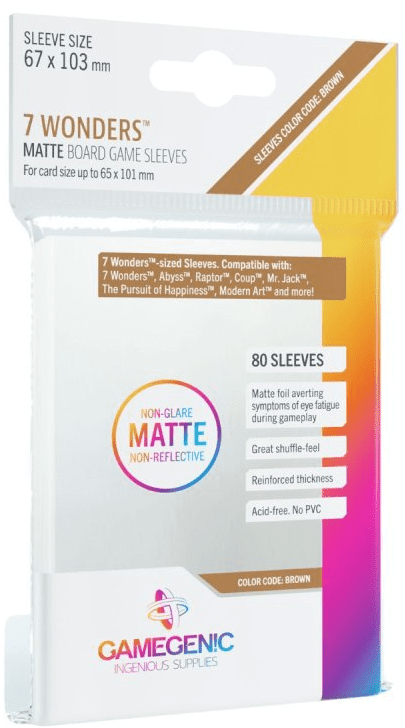 Producto - Gamegenic - Sleeves 7 Wonders Matte