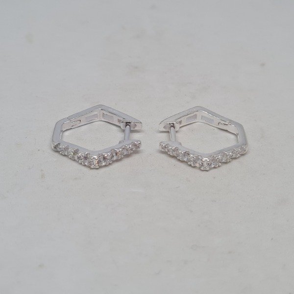 Producto - Argolla hexagonal brillo 13mm