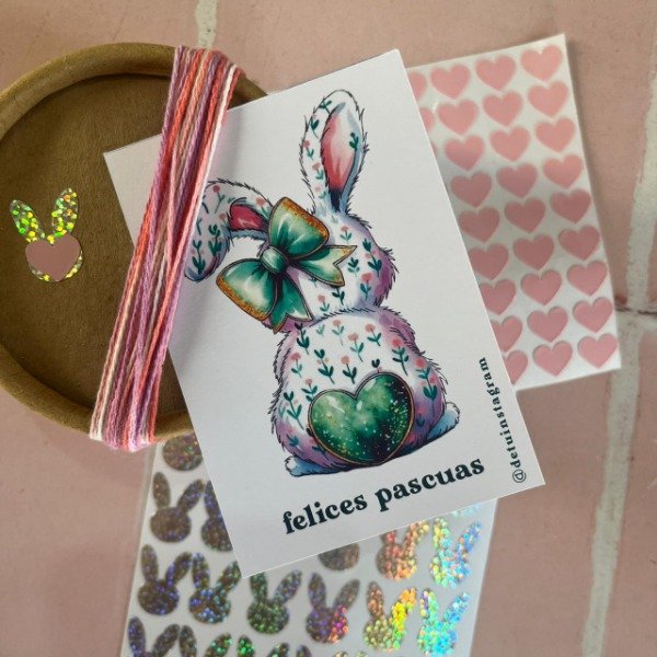 Producto - Tarjeta conejo verde