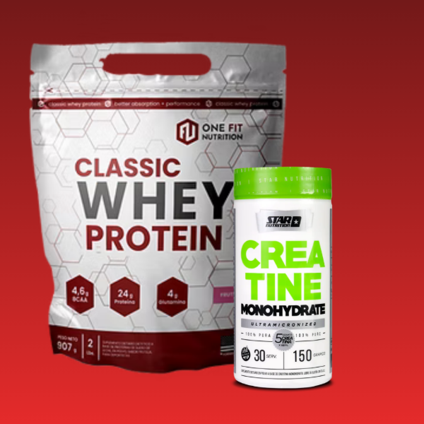 Producto - Proteína 2lb. ONE FIT + Creatina 150gs. STAR NUTRITION