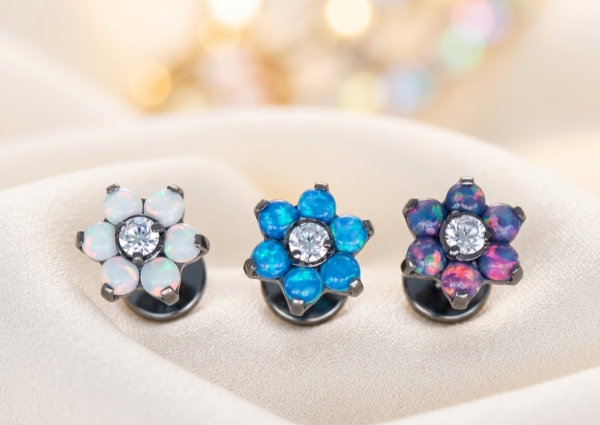 Producto - Flores de ópalo con crystal