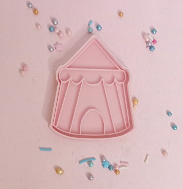 Producto - Cortante 3D con sello carpa de circo