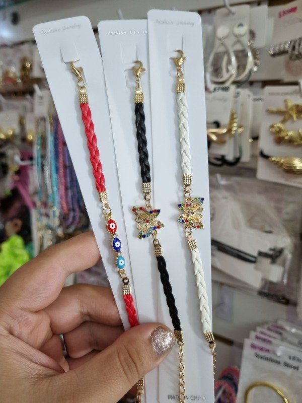 Producto - Pulsera de Cuerina con Strass - 0