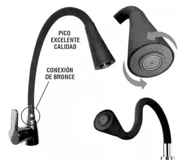 Producto - Grifería flexible monocomando