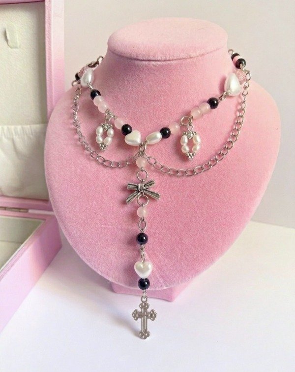 Producto - sweet rosary necklace