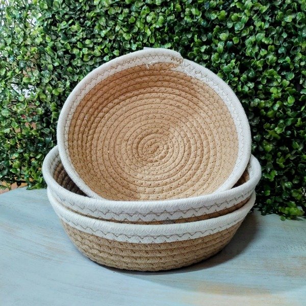 Producto - Cesta Mimbre y Soga 25x6
