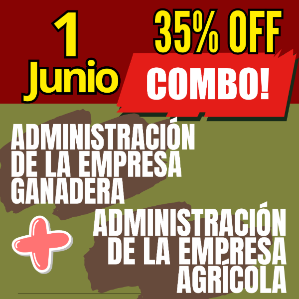 Producto - COMBO 2 CURSOS:     Gestión Ganadera  +  Gestión Agrícola