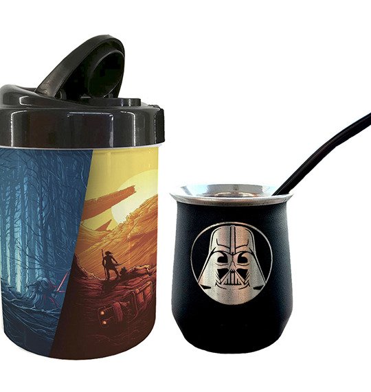 Producto - Mate De Acero Pack Star Wars Darth Vader Grabado Y Bombilla + Yerbero