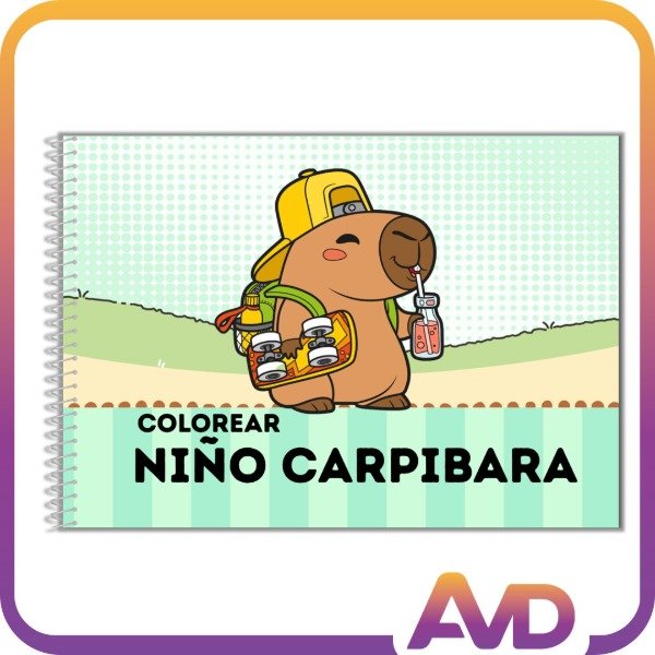 Producto - Cuaderno Capibara Para Colorear - 1