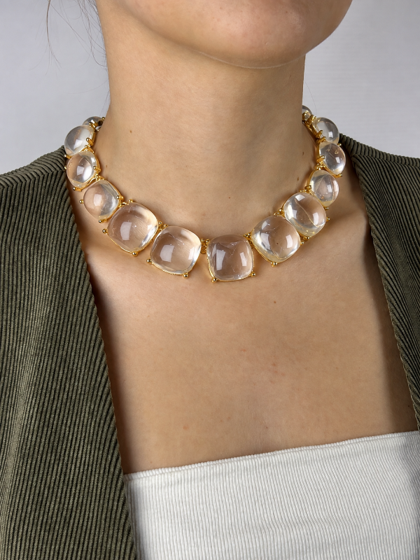 Producto - GARGANTILLA DE CRISTALES TRANSPARENTES 3361