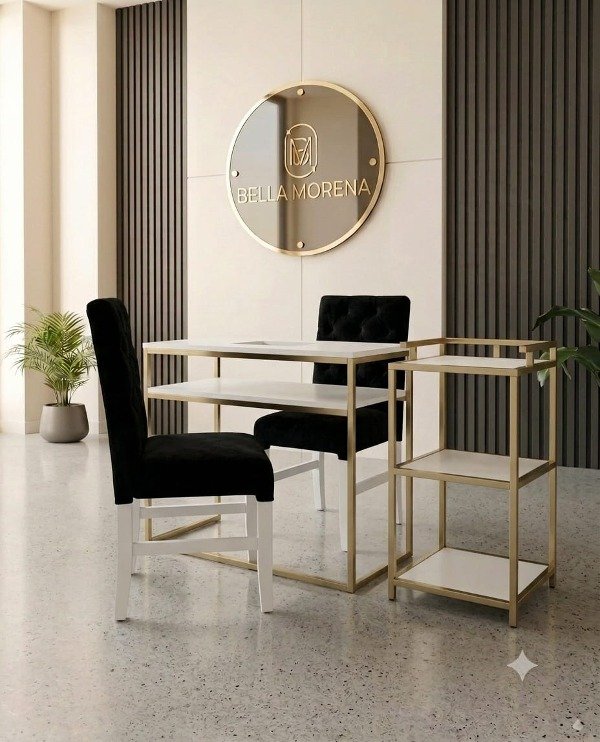Producto - COMBO MESA +AUXILIAR+PAR DE SILLAS CAPITONE ( colores en stock )