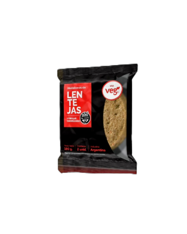 Producto - Medallones de lentejas y cebollas caramelizadas