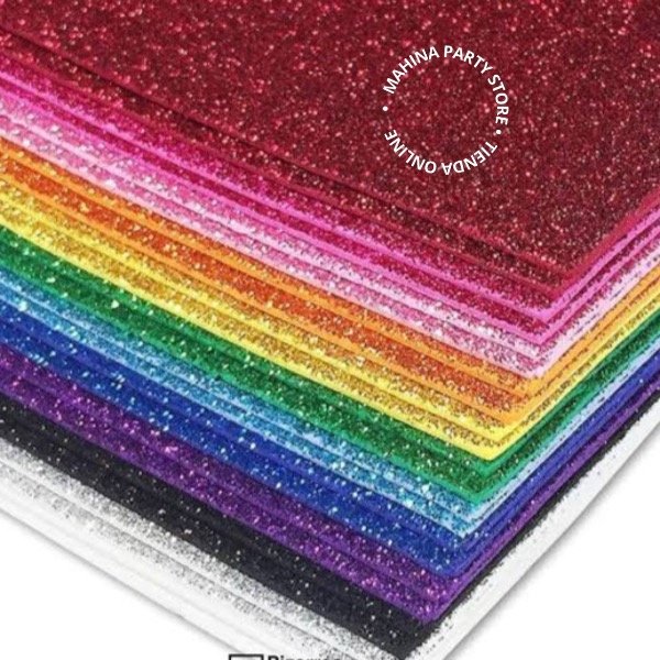 Producto - Goma Eva con brillo varios colores