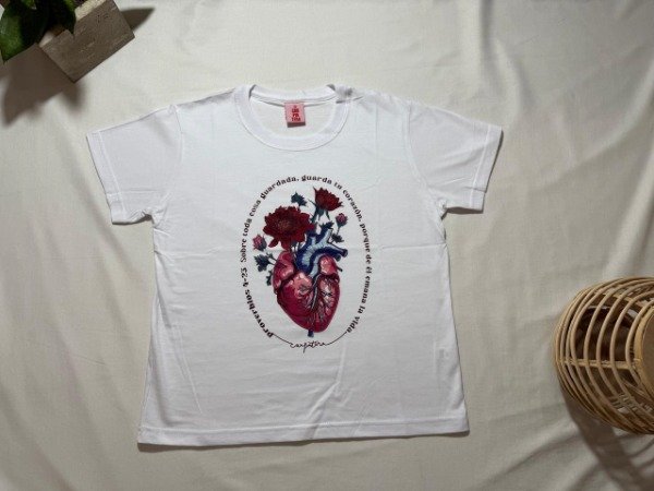 Producto - Remera manga corta Proverbios 4 -23.