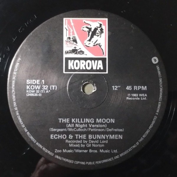Producto - Echo and The Bunnymen THE KILLING MOON Extended Vinilo 12 UK 1984 - 1