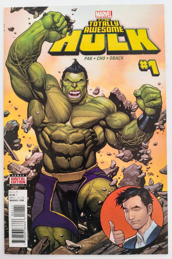 Producto - Totally Awesome Hulk #1 (2015) - 1ra aparición de Amadeus Cho como Hulk