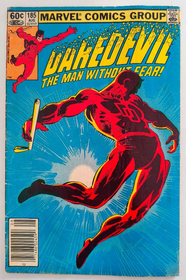 Producto - Daredevil #185 (1982) - Clásica portada de Frank Miller en un número inusual