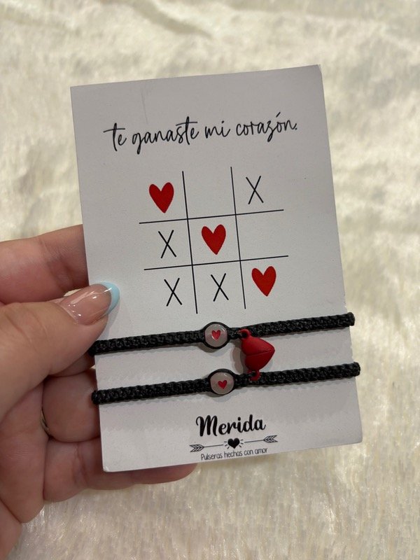 Producto - Pulseras imán corazón rojo