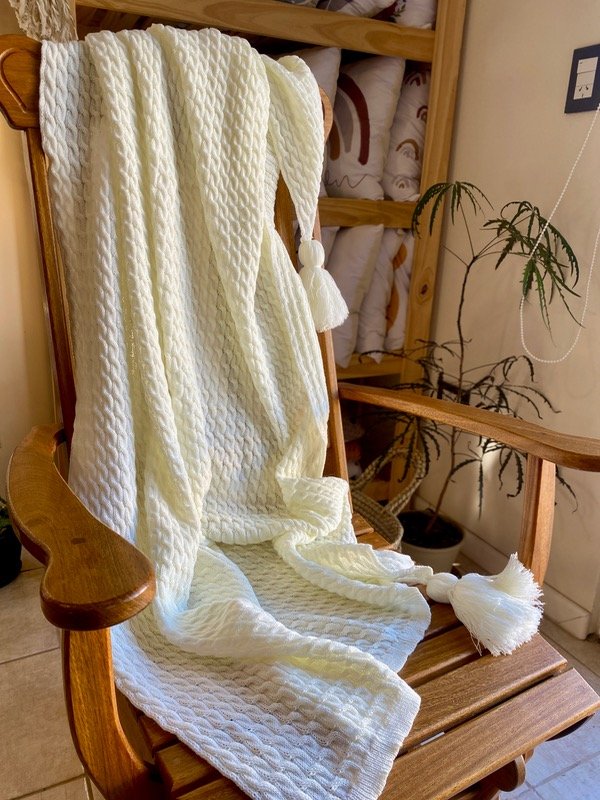 Producto - Manta con borlas