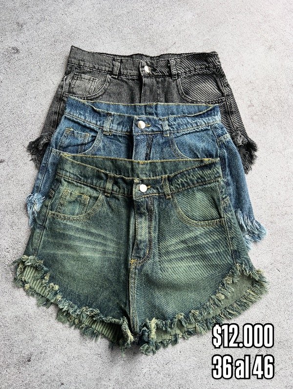 Producto - Short bigotes flecos