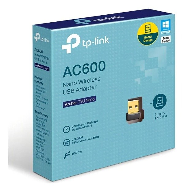 Producto - PLACA DE RED USB TP-LINK AC600 ARCHER T2U NANO