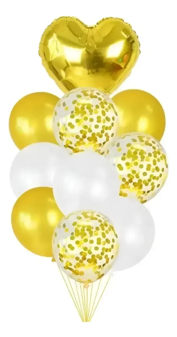 Producto - Set de globos corazon  x9u - 4