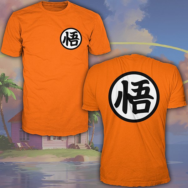 Producto - Dragonball Goku Logo - Remera Doble Estampado