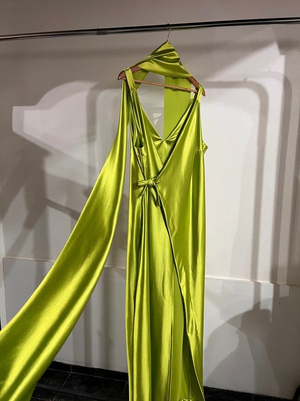 Producto - Vestido Mónaco de satén de punto - 3