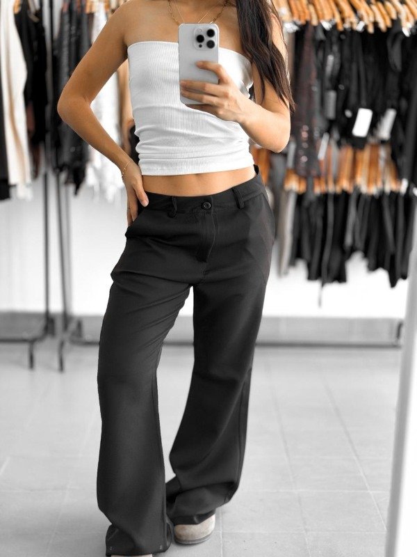 Producto - Pantalon sastrero Luna oxford negro - 0