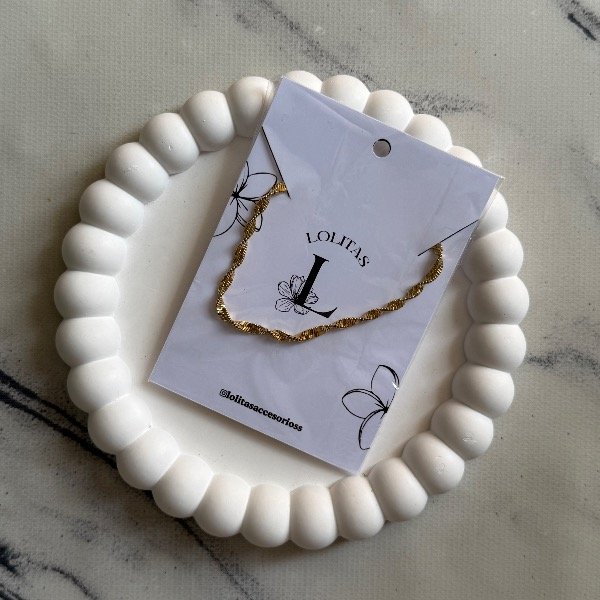 Producto - Cadenita torzada (dorado)