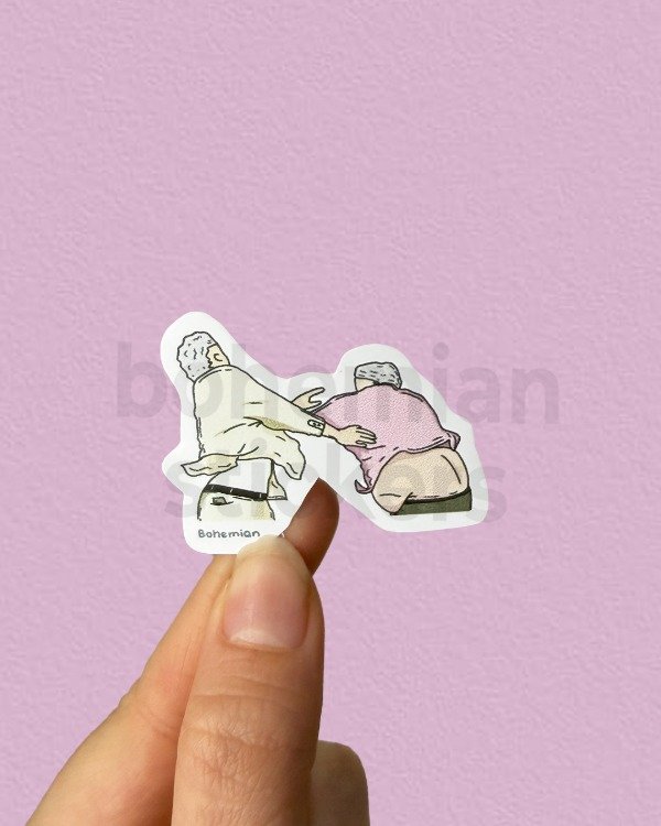 Producto - PELEA VIALE Y SAMID - Sticker Individual de Memes / Farandula Arentina