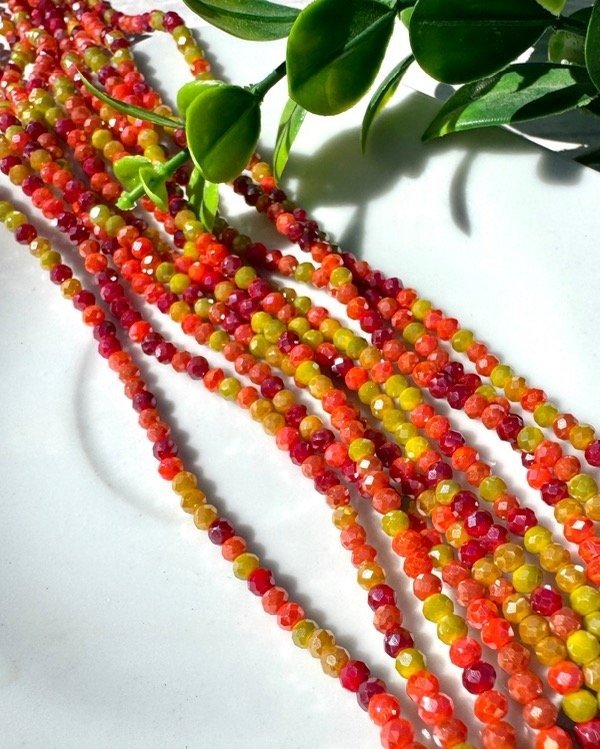 Producto - TIRA CRISTAL MIX NARANJA-AMARILLO 2MM