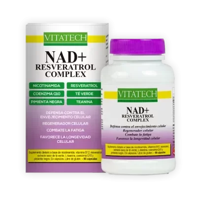 Producto - VITATECH - NAD + RESVERATROL COMPLEX 60CAPS