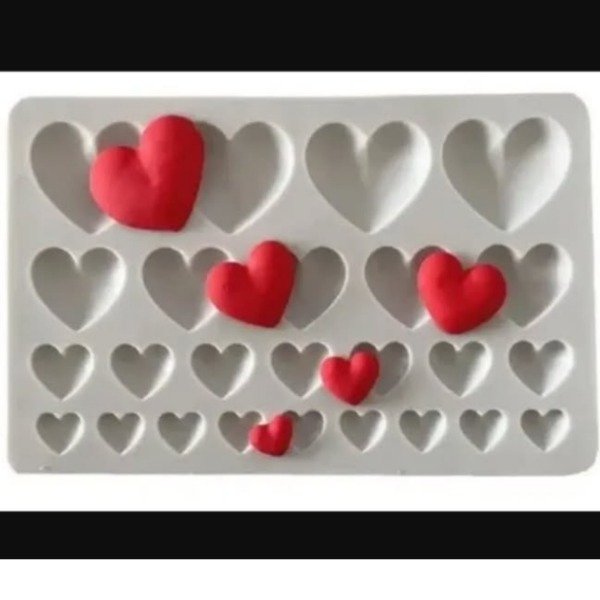Producto - Molde corazones grande varios