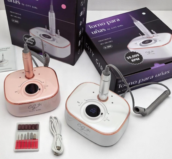Producto - Torno Inalambrico Blanco City Girl 35.000 RPM