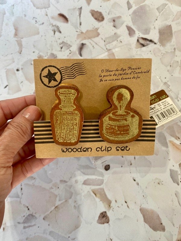 Producto - Clips madera vintage