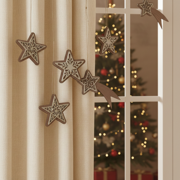 Producto - PACK X3 ESTRELLAS COLGANTES ARBOL