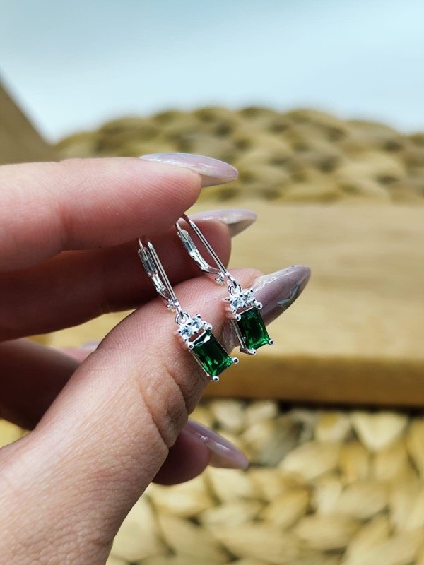 Producto - Aros Brizura Rectangular Verde