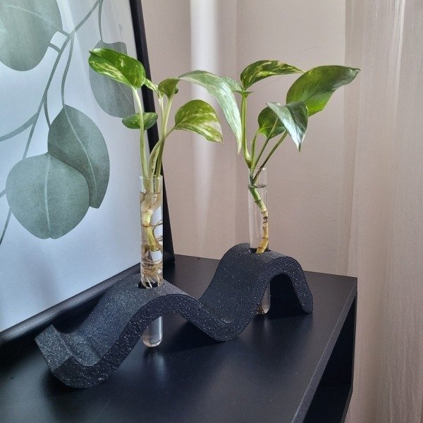 Producto - Florero Hidroterrario Waves - Doble