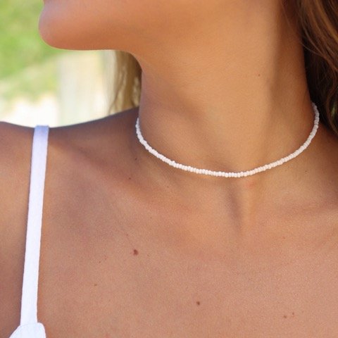 Producto - Choker Basic - blanco