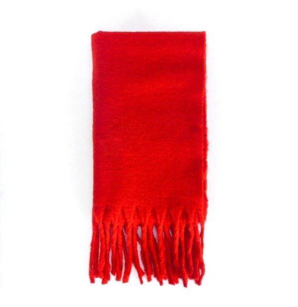 Producto - Ruana Nube lisa Roja