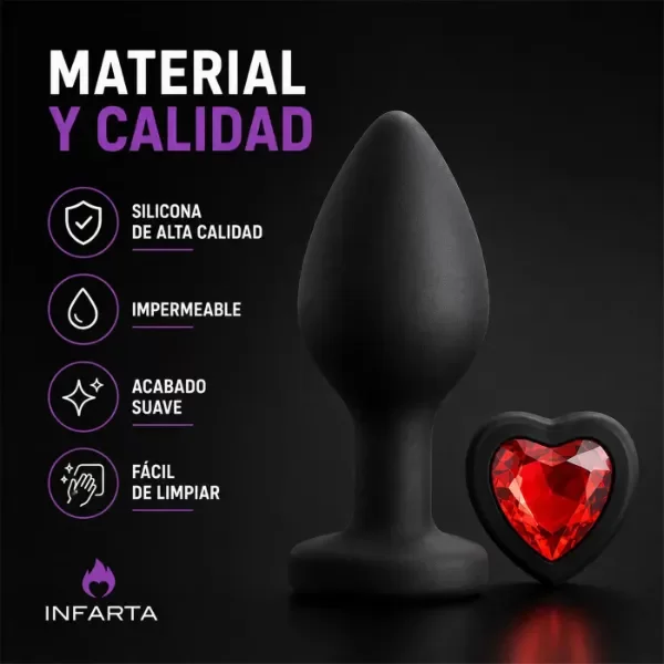 Producto - Anal Plugs Heart Love (VARIEDAD TAMAÑOS) - 3