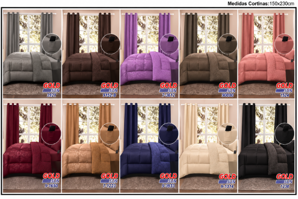 Producto - JUEGO DE ACOLCHADO GOLDSUN QUEEN - 7 PIEZAS