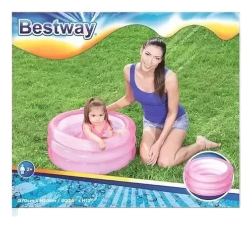 Producto - Pileta de 3 aros rosa