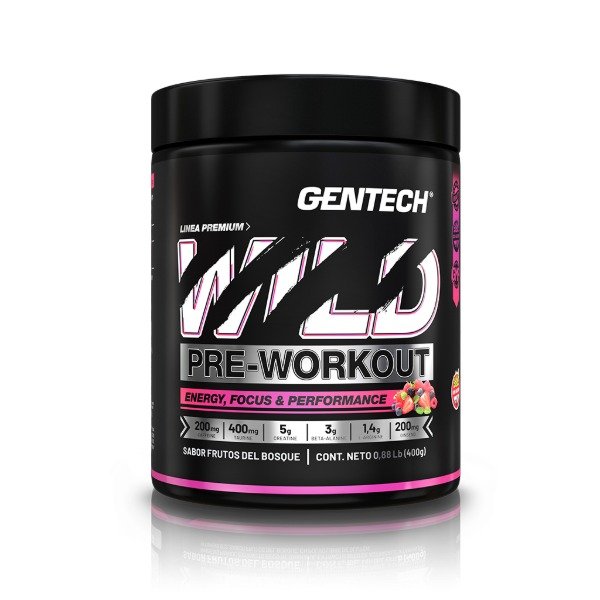 Producto - Wild Pre Workout 20 Serv Gentech Sin Tacc